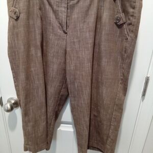 Sandro Woman Brown Capris Plus Size 18W